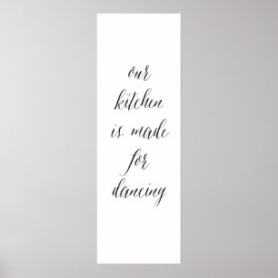 Poster Panneau de danse de cuisine 1
