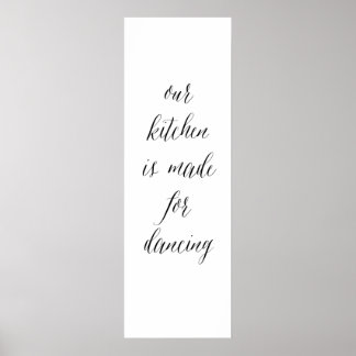 Poster Panneau de danse de cuisine 1