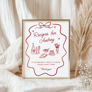 Poster Panneau de dépôt de recettes That's Amore Red Dood