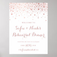 Panneau de dîner de répétition de confettis en feu