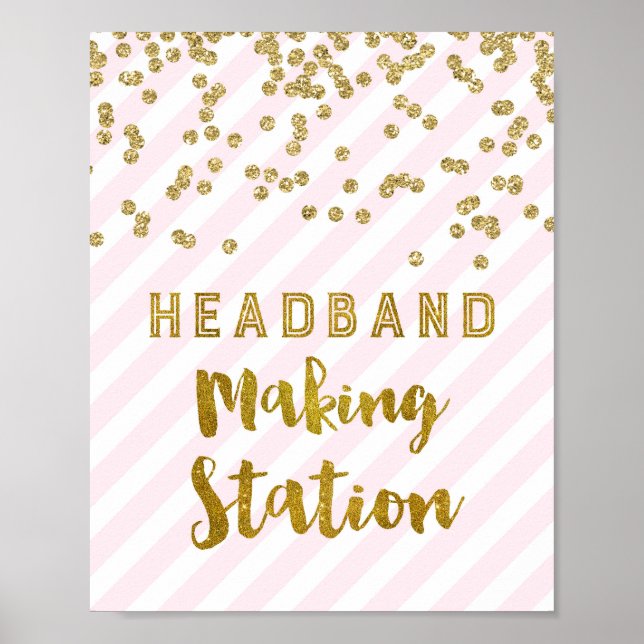 Poster Panneau de fabrication de la station Signer Rose G (Devant)