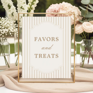 Poster Panneau de faveurs et de friandises pour cheval à