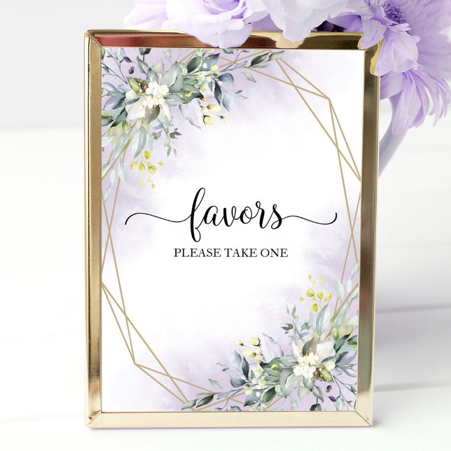 Poster Panneau de faveurs géométriques d'eucalyptus verdo (Créateur téléchargé)