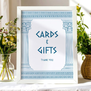 Poster Panneau de fête Cartes et Cadeaux pour événement à