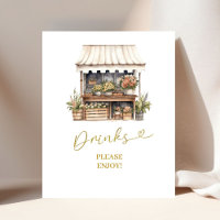 Panneau de fête de boissons Elle est hors du march