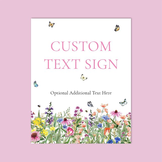 Poster Panneau de Fête de Mariage Champêtre (Créateur téléchargé)