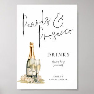 Poster Panneau de Fête des mariées à perles imprimables P