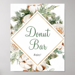 Poster Panneau de Fête des mariées de la barre de Donut H