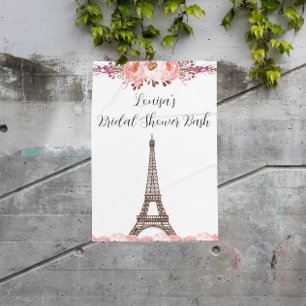 Poster Panneau de fête parisien élégant