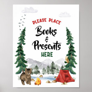 Poster Panneau de fête pour livres et cadeaux