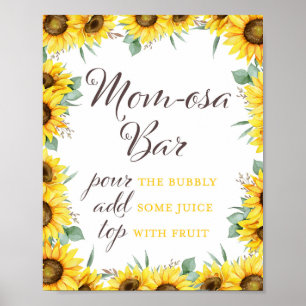Poster Panneau de fête Tournesol