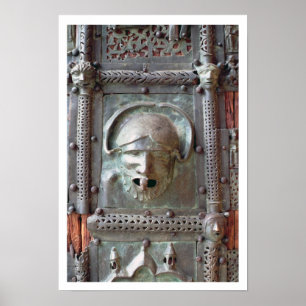 Poster Panneau de gargouille de la porte gauche du