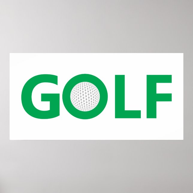 Poster Panneau de golf (Devant)