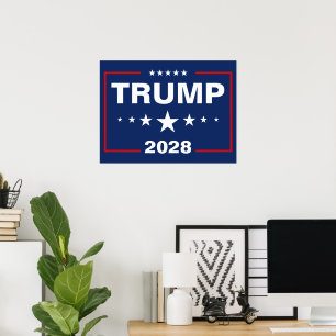 Poster Panneau de jardin Trump 2028
