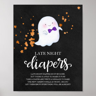 Poster Panneau de jeu pour Baby Shower : Couches pour la 