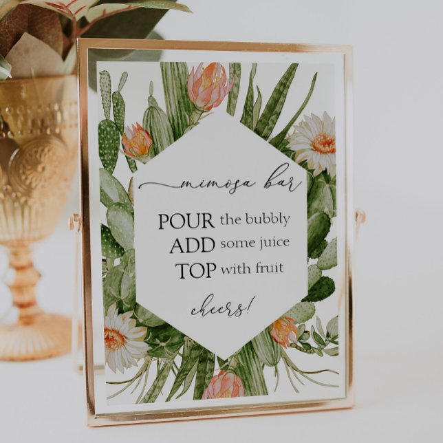 Poster Panneau de la barre Cactus Mimosa (Créateur téléchargé)