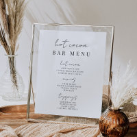 Panneau de la barre de cacao à chaud Printable mod