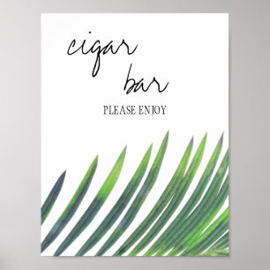 Poster Panneau de la barre de cigares - Mariage verdoyant