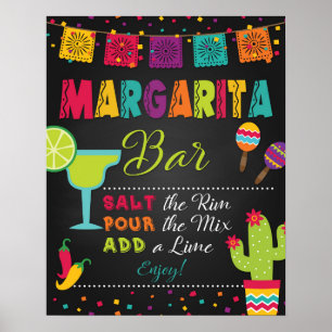 Poster Panneau de la barre Margarita