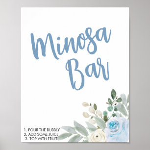 Poster Panneau de la barre Mimosa de la Fête des mariées 