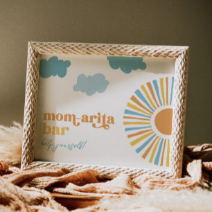 Poster Panneau de la barre Sun Mom-arita