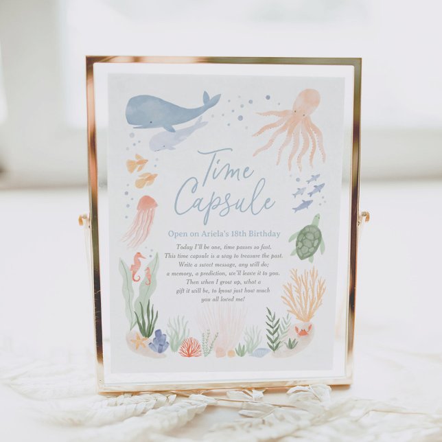 Poster Panneau de la capsule Heure de 1er Anniversaire de (Créateur téléchargé)