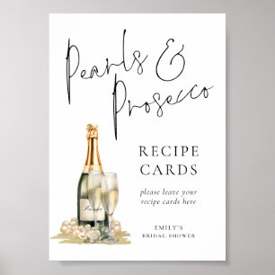 Poster Panneau de la Fête des mariées de recettes Pearls 