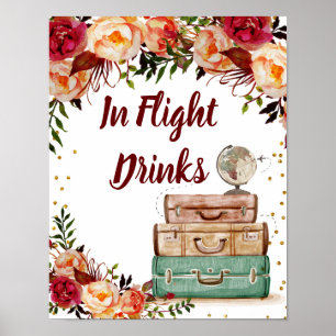 Poster Panneau de la Fête des mariées de voyage dans les 