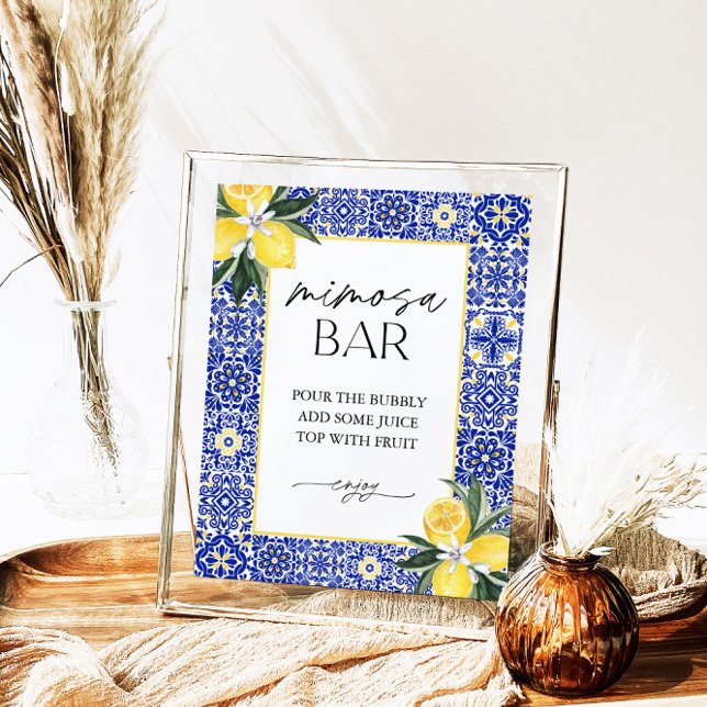 Poster Panneau de la Fête des mariées italienne en carrea (Créateur téléchargé)