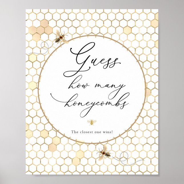 Poster Panneau de la Ruche d'Orée Devinez Combien de Rayo (Devant)