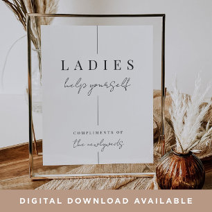 Poster Panneau de la salle de bain minimaliste moderne Ma