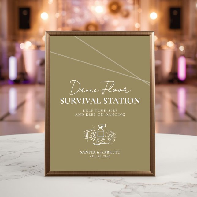 Poster Panneau de la station de survie de la piste de dan (Créateur téléchargé)