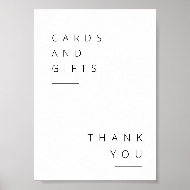 Poster Panneau de la table cadeau (Devant)