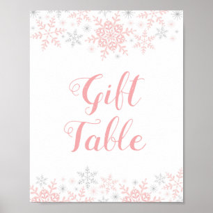 Poster Panneau de la Table Cadeau du Baby shower Little S