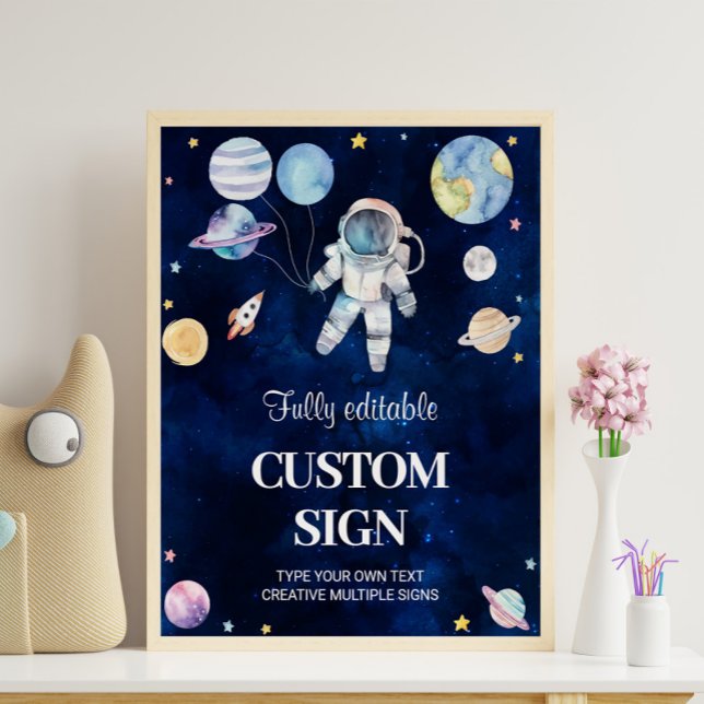 Poster Panneau de la table d'anniversaire de la Galaxie s (Créateur téléchargé)