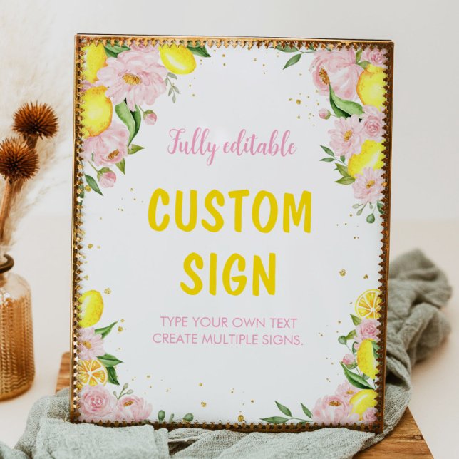 Poster Panneau de la table d'anniversaire du Baby shower  (Créateur téléchargé)