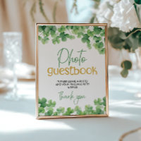 Panneau de la table d'anniversaire Lucky One Shamr