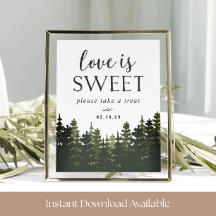 Poster Panneau de la table de dessert Mariage des Grands