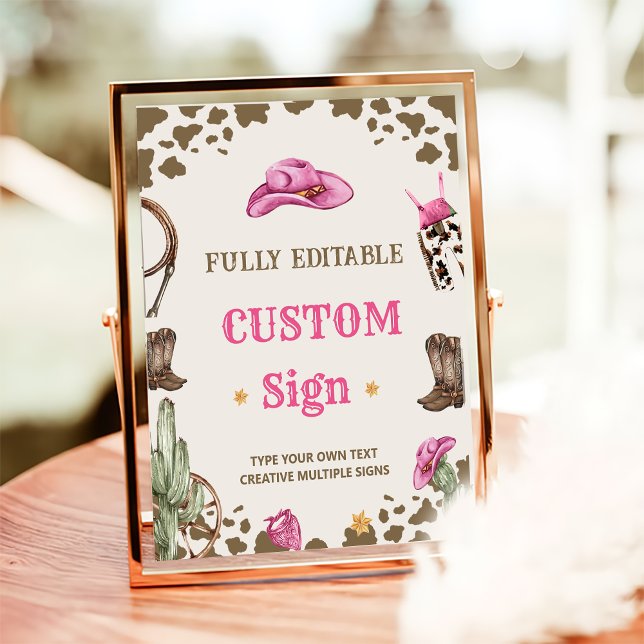 Poster Panneau de la table de fête d'anniversaire de West (Créateur téléchargé)