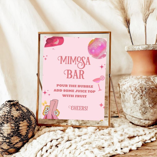 Poster Panneau de la table de la barre de Mimosa dernière (Créateur téléchargé)