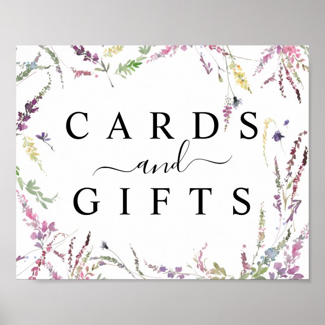 Poster Panneau de la table de mariage du Fleur sauvage de (Devant)