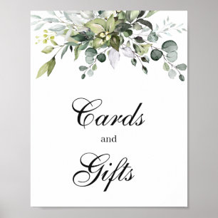Poster Panneau de l'affiche Cartes et cadeaux Eucalyptus