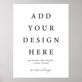 Poster Panneau de l'affiche verticale/portrait de 18 x 24