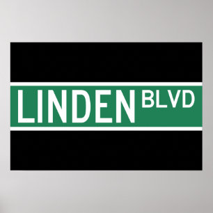 Poster Panneau de Linden Boulevard