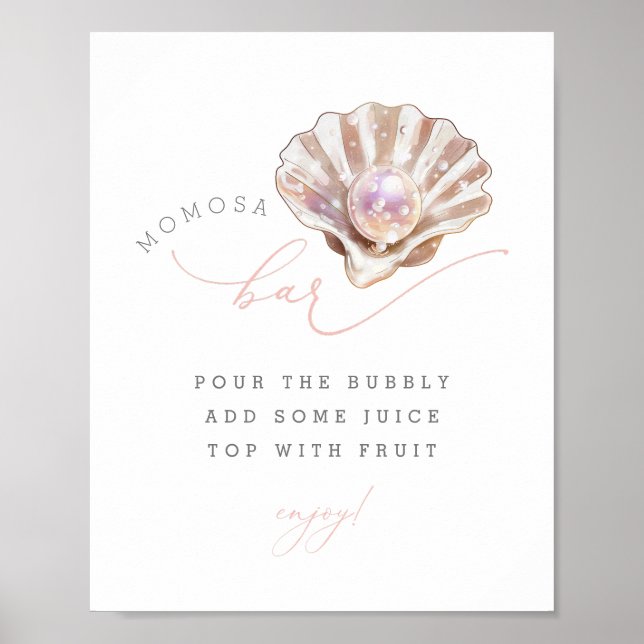 Poster Panneau de l'Ocean Little Pearl Under the Sea Momo (Devant)