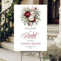 Panneau de Mariage Floral de Bourgogne Eucalyptus 