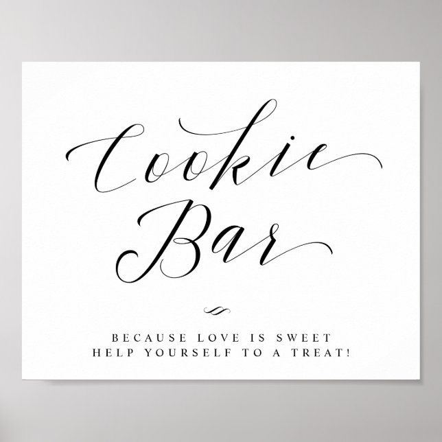 Poster Panneau de mariage ou de shower de mariage Cookie  (Devant)