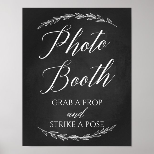 Poster Panneau de Mariage – Panneau de Mariage pour Photo (Devant)