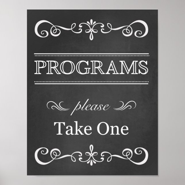 Poster Panneau de mariage – Panneau de programme de maria (Devant)