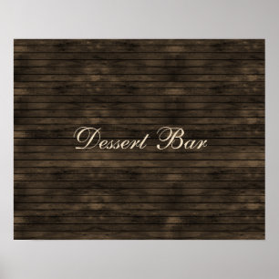 Poster panneau de mariage rustique en bois de grange